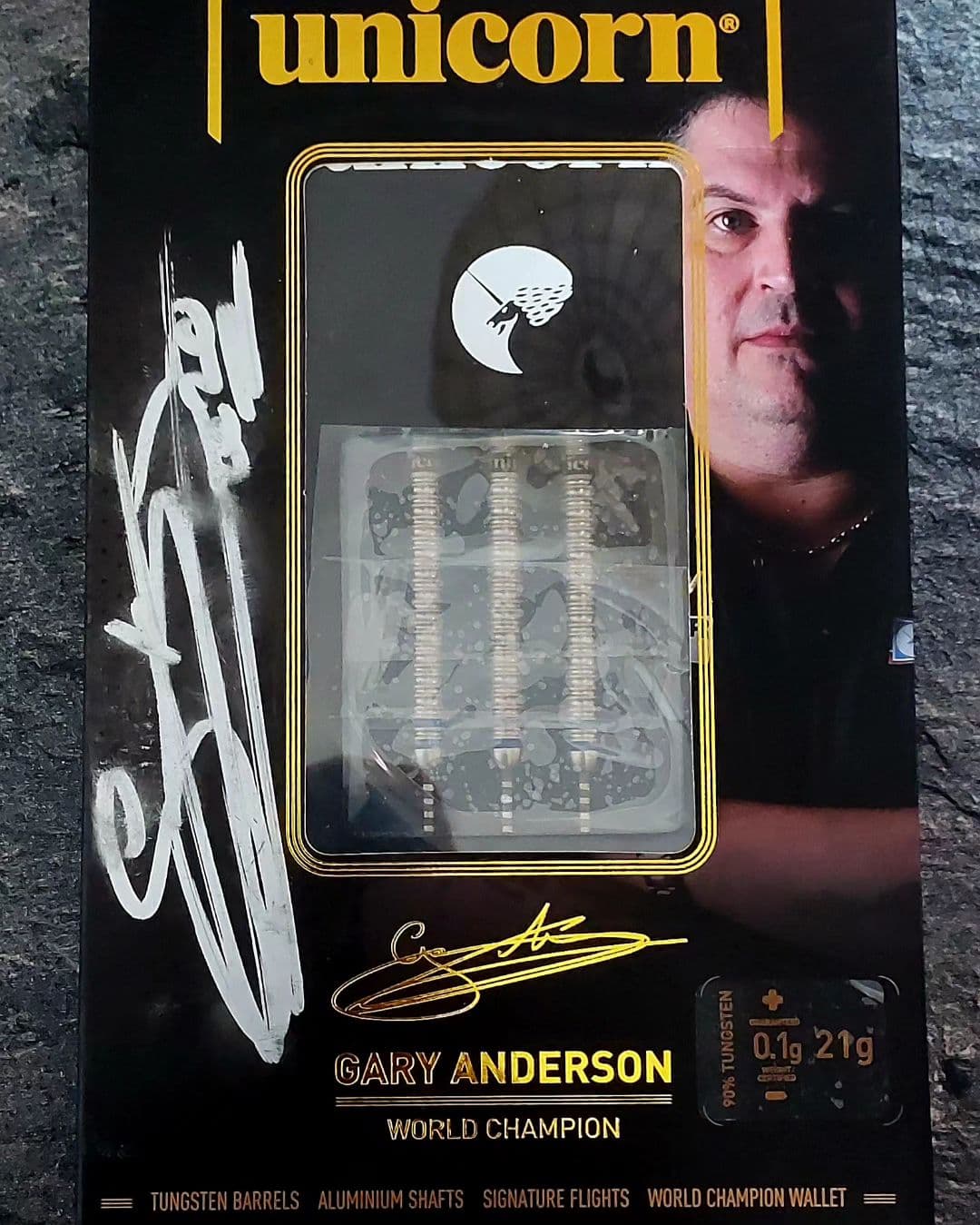 Unicorn Gary Anderson W.C. Phase 3 90% - Steel Tip Darts