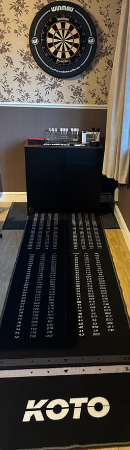 Tapis de Fléchettes Checkout Oche + Oche 285 x 80 cm Incl